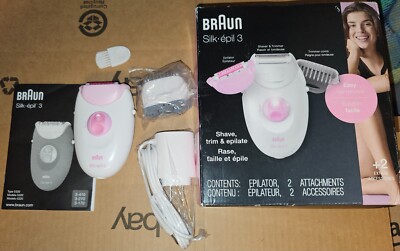 Braun Epilator Silk-epil 3-270, Hair Removal for Women, Shaver Trimmer 