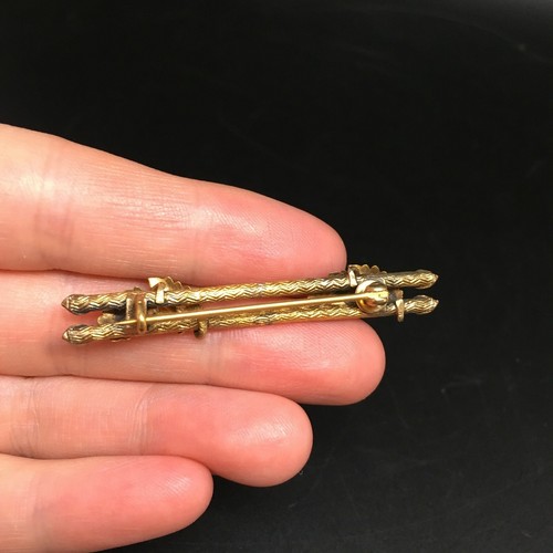 Group of Four Antique Gold Fill Bar Pins Victorian - Picture 9 of 9