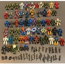 Mega Bloks Construx Halo UNSC Spartan Marine Elite Building Figure & Guns Weapon