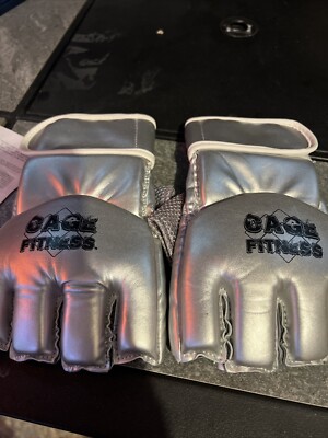 Century MMA Handschuhe - Silber - Grappling, Trainingskäfig Fitness Small/Medium 4oz