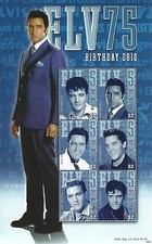 Product Image: Elvis Presley St. Kitts $2 Stamp Souvenir Sheet 6 Stamps 2010 75th Birthday 986