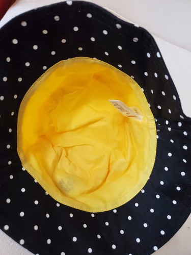 Gymboree Bucket Hat Yellow Navy Bee Size 6-8 - Picture 6 of 7