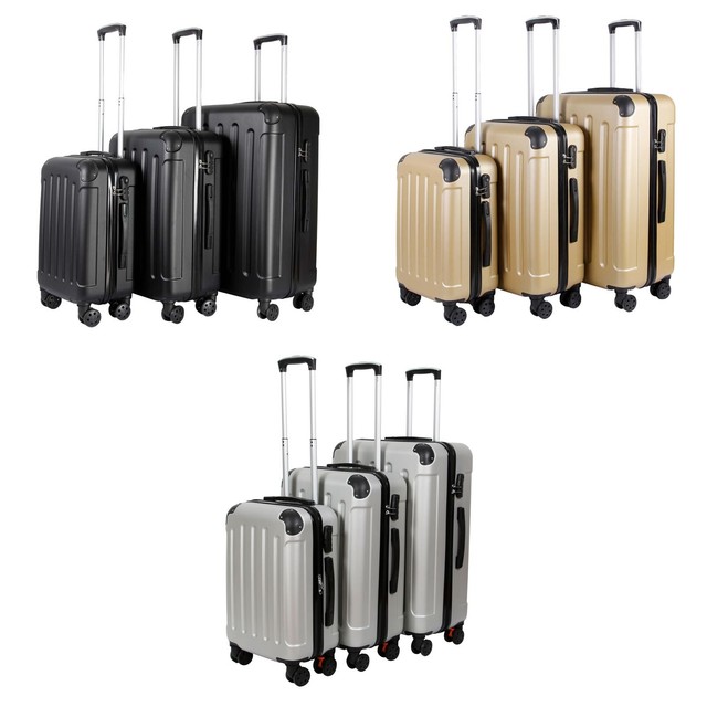 VOSSBACH Valigia Set 3 Pezzi Con Ruoli M L XL Set Valigie Valigia con Ruote VOSSBACH Valigia Set 3 Pezzi Con Ruoli M L XL Set Valigie Valigia con Ruote
