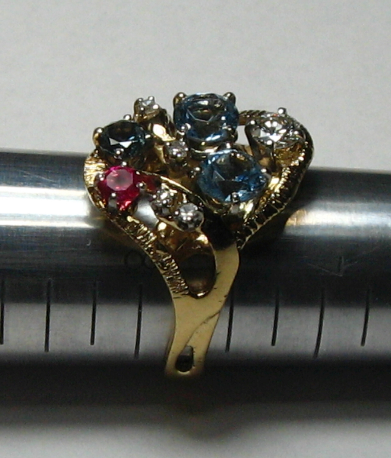 Multiple Gemstone Ring size 7.75 - image 7