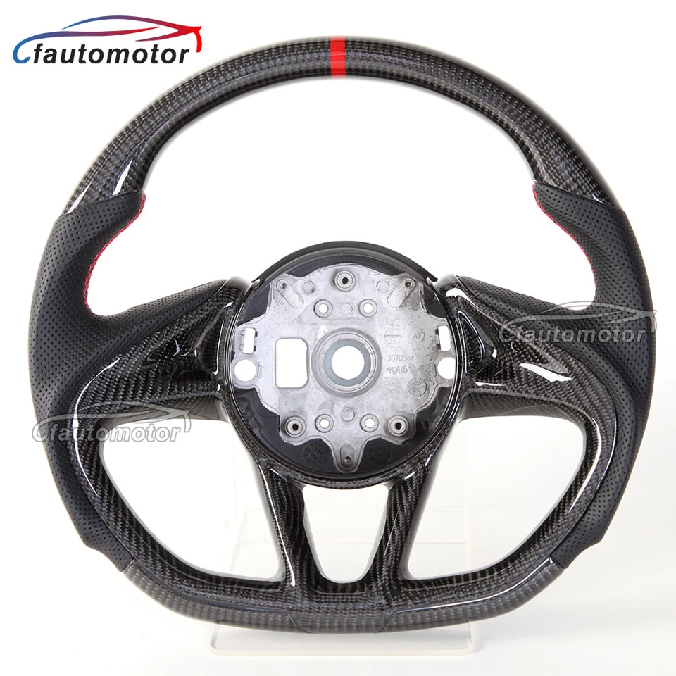 Руль из настоящего углеродного волокна подходит для McLaren 720 570 600 12C с отделочными лопастями - Изображение 2 из 4