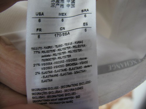Pantalones de vestir blancos para mujer Armani Exchange talla 6,30 x 29 - Imagen 10 de 10