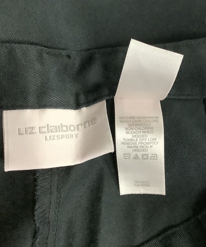 Pantalones Cortos Deportivos De Coleccióniz Claiborne Liz Para Mujer 10 Caminar Cortos Tiro Alto Bolsillo Plisado - Imagen 11 de 12