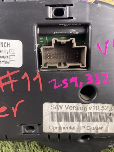 11-12 Dodge Charger 140 MPH SPEEDOMETER INSTRUMENT CLUSTER V6 56046283AG 259K - Picture 3 of 11
