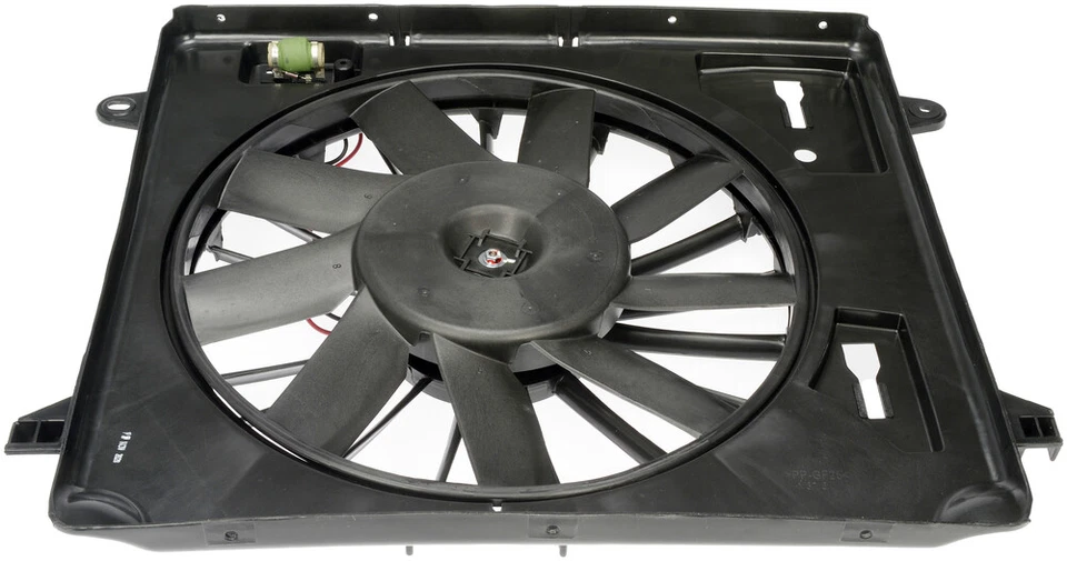 Conjunto de ventilador de radiador com resistor Dorman 620-055 para Jeep Wrangler 2011-07 - Imagem 3 de 4