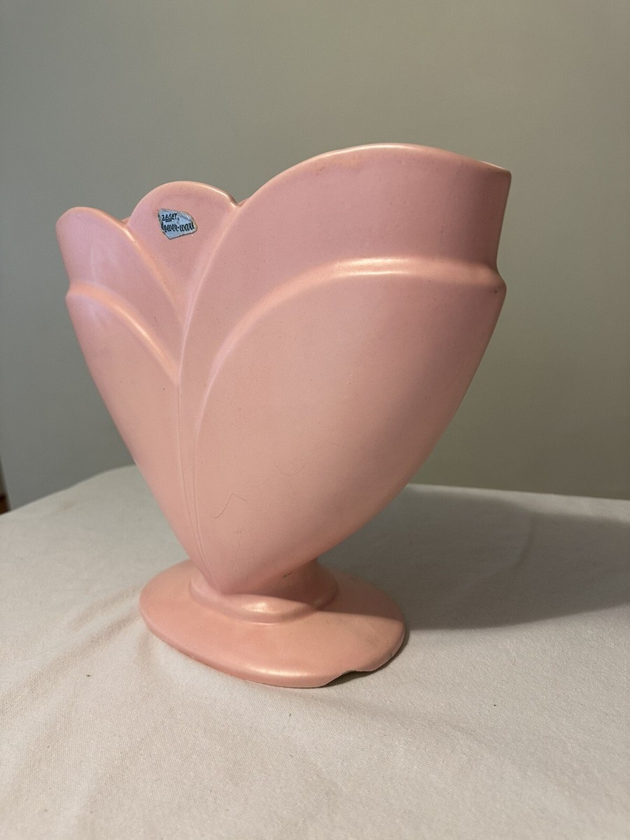 MCM ROYAL HAEGER ART DECO Tulip GLADIOLA GLADIOLUS FAN VASE