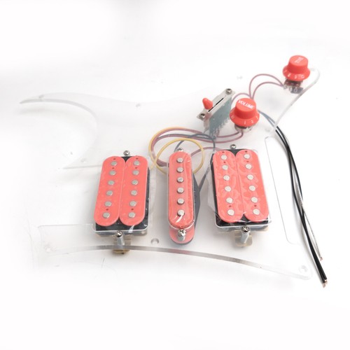 Battipenna per chitarra pre-cablato con pickup humbucker HSH per Ibanez - Foto 19 di 41