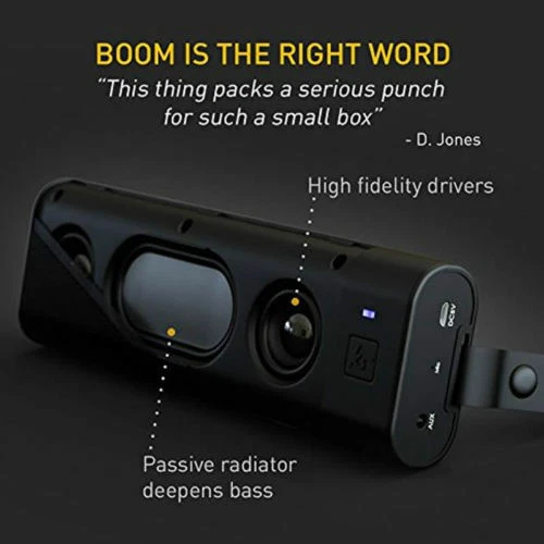 KitSound BOOMBAR+ Portable Universal Wireless Speaker - Black - Image 2 of 4