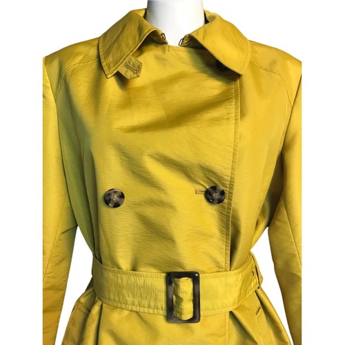 FOUR SEASONS Trench Showerproof Raincoat Chartreuse 10-12 - Picture 4 of 10