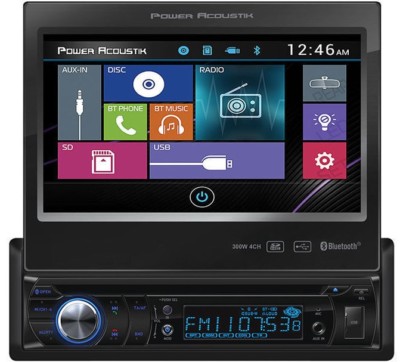 POWER ACOUSTIK PD-724B 1 DIN CAR DVD CD MP3 USB SD PLAYER RECEIVER 7  BLUETOOTH
