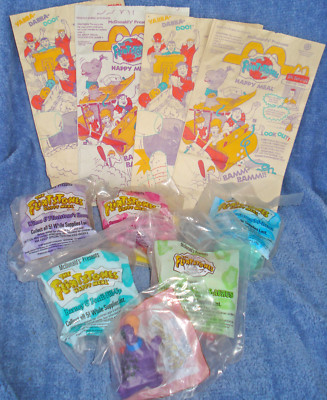 1993 MCDONALD'S HAPPY MEAL FLINTSTONES ALL 5 HOUSES PLUS U3 TOY + 4 MEAL BAGS