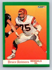 BRUCE REIMERS 1991 FLEER FOOTBALL CARD #27