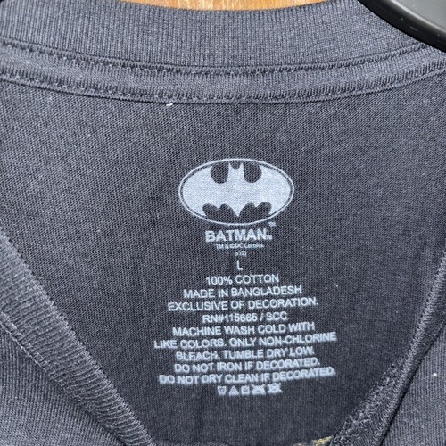 DC Comics Batman Cracked Bat Logo Neu Etikett Groß - Bild 3 von 4