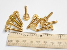 8-32-3/4" Brass Thumb Screws Lot of 10 for mechanical assembly applications