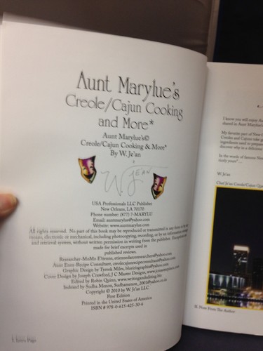 Aunt Marylue's Creole/Cajun Cooking & More by W. Je'an (2010)1st Ed VG PB 231215 - Picture 3 of 4