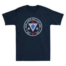 Secret Jewish Space Laser Corps Mazel Tov Funny Prank Quote Retro Men's T-Shirt