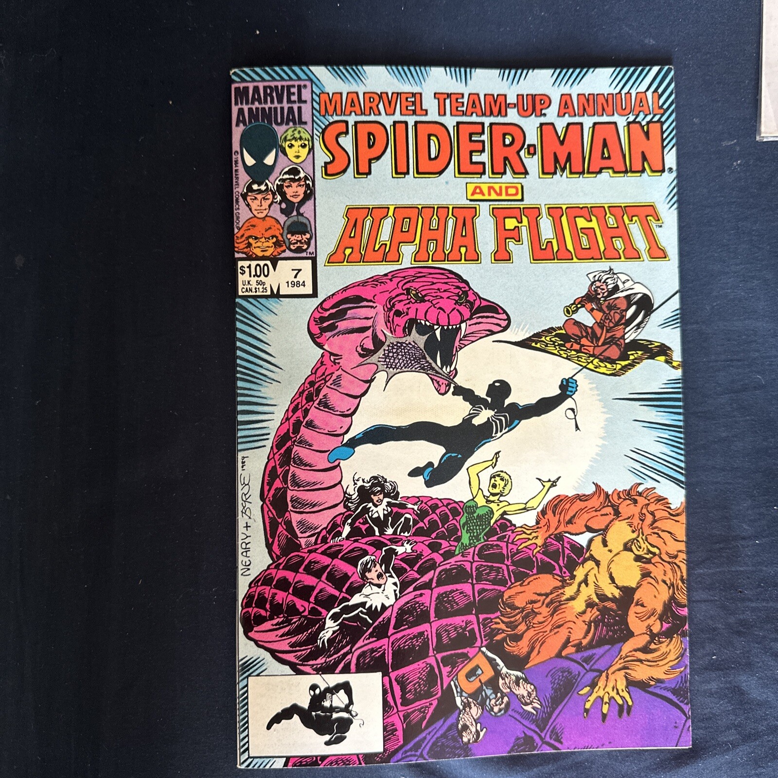 Marvel TeamUp Annual 7 Oct 1984, SpiderMan and Alpha Flight Copper