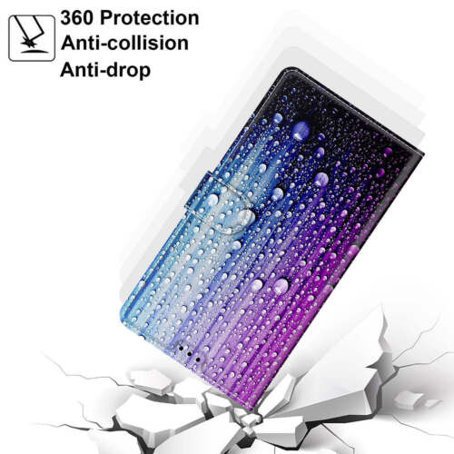 Rose Marble Flower Cat Wolf Wallet Phone Case For iPhone 16 15 14 13 12 Pro Max - Picture 22 of 63