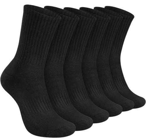 Womens Sports Socks Cotton Rich Cushioned Everyday Crew Sock UK Size 6-11 - Picture 7 of 9