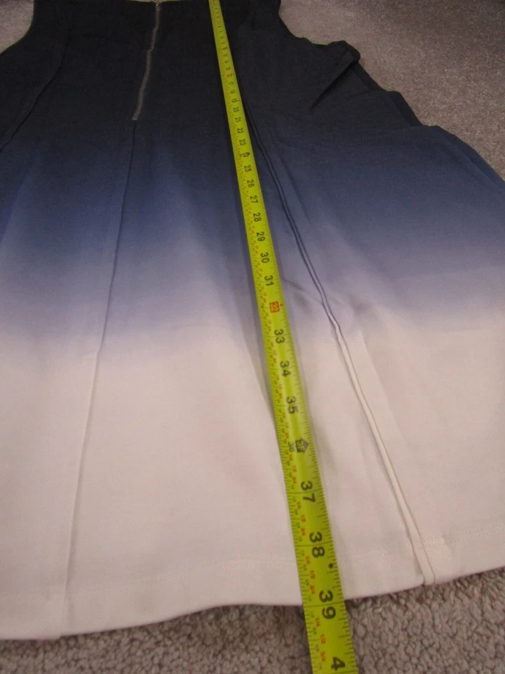 Vestido Tart Shift para mujer 3X cuello en V azul cremallera trasera sin mangas NUEVO Foto 4 de 4