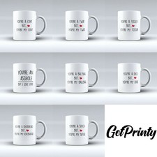 Coffee Mug or Tea Cup Funny Fathers day birthday Partner wife husband Mum