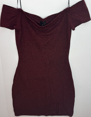 burgundy glitter bodycon dress Ever-Pretty Sequin Bodycon Knee-Length Summer Formal Wedding Guest Dress with V-Neck & Cap Sleeves main image 1