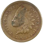 1868 Indian Head Cent VF VERY FINE Cleaned Corrosive A2996