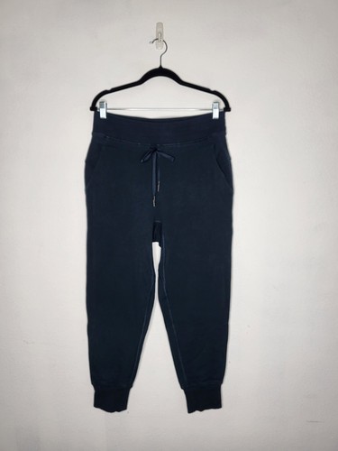 LULULEMON Press Pause Jogger II Women's Size 8 Cotton Terry Nocturnal Teal