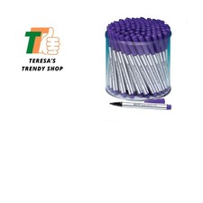 Fine Tip Mini Skin Markers for Detailed Tattooing - 100 Per Case, Purple Ink