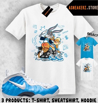 Shirt Match Foamposite Pro University Blue Sneaker Matching Bunny Slap Bugs Lola