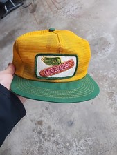 Vtg DEKALB Seed Patch Snapback All Full Mesh Trucker Hat Farm Cap K Brand USA