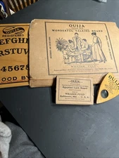 William Fuld Ouija Board Egyptian Luck with Planchette and Box Rare Find
