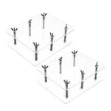Reusable Card Repair Kit Acrylic Flattening Tool with Multi-Piece Clamping Frame