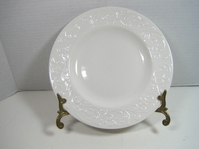 Lenox 806656 Opal Innocence Freezer Oven Table Carved Accent  Plate  9'' D NWT