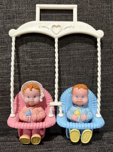 Fisher Price Loving Family Dollhouse Double Porch Swing Twin Baby Dolls Boy Girl
