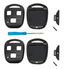 Replacement Key Fob Keyless Entry Remote Shell Case fit for s, Black 2 Pack