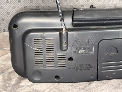 Sony Cfs-w308 Am/fm Stereo Dual Cassette Boombox Mega Bass Tested