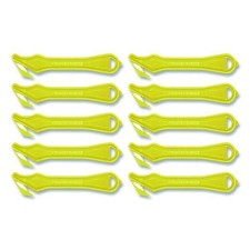 Klever Kutter Excel Plus Safety Cutter, 7" Plastic Handle, Yellow, 10/Pack