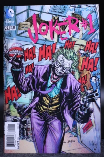 Batman (2011) #23.1 Jason Fabok Joker 3-D Lenticular Cover Clarke Kubert NM
