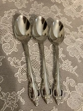 Lot of 3 Oneida Brahms Teaspoons Community Stainless Flatware