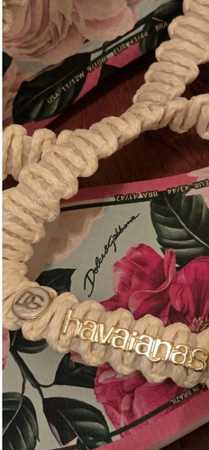 Sandalias de ballet Dolce&Gabbana x Havaianas florales rosa chanclas W11/12 M 9/10 - Imagen 5 de 16