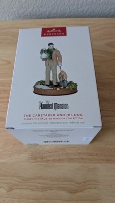 Disney Haunted Mansion 2024 Hallmark Ornament Caretaker and His Dog NIB