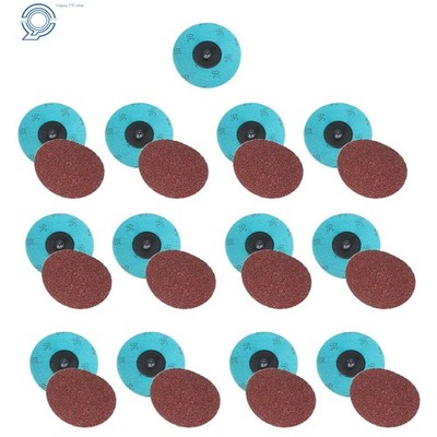 New 36 Grit 3'' Aluminum Oxide Roll Lock Die Grinder Sanding Grinding Disc 25Pack
