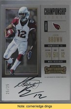 2017 Contenders Veteran Championship Ticket 25/25 John Brown #392 Auto READ g6p