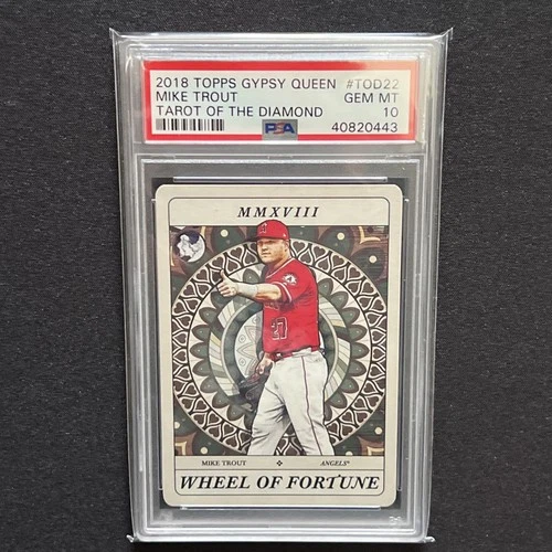 2018 Topps Gypsy Queen Mike Trout #TOD-22 Tarot of the Diamond PSA 10 Gem Mint