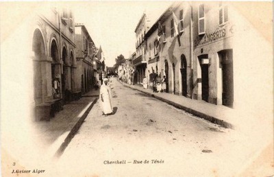 CPA ALGERIA Geiser 3 CHERCHELL Rue de TENES (757542)